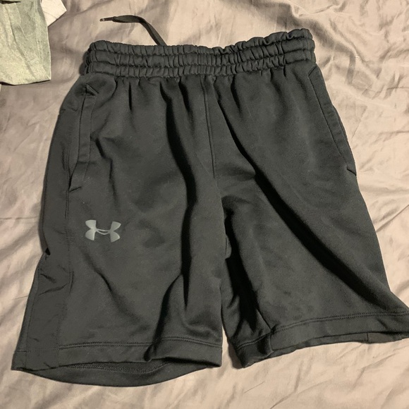 Black Under Armour UA Sweat Shorts Medium - Picture 1 of 3